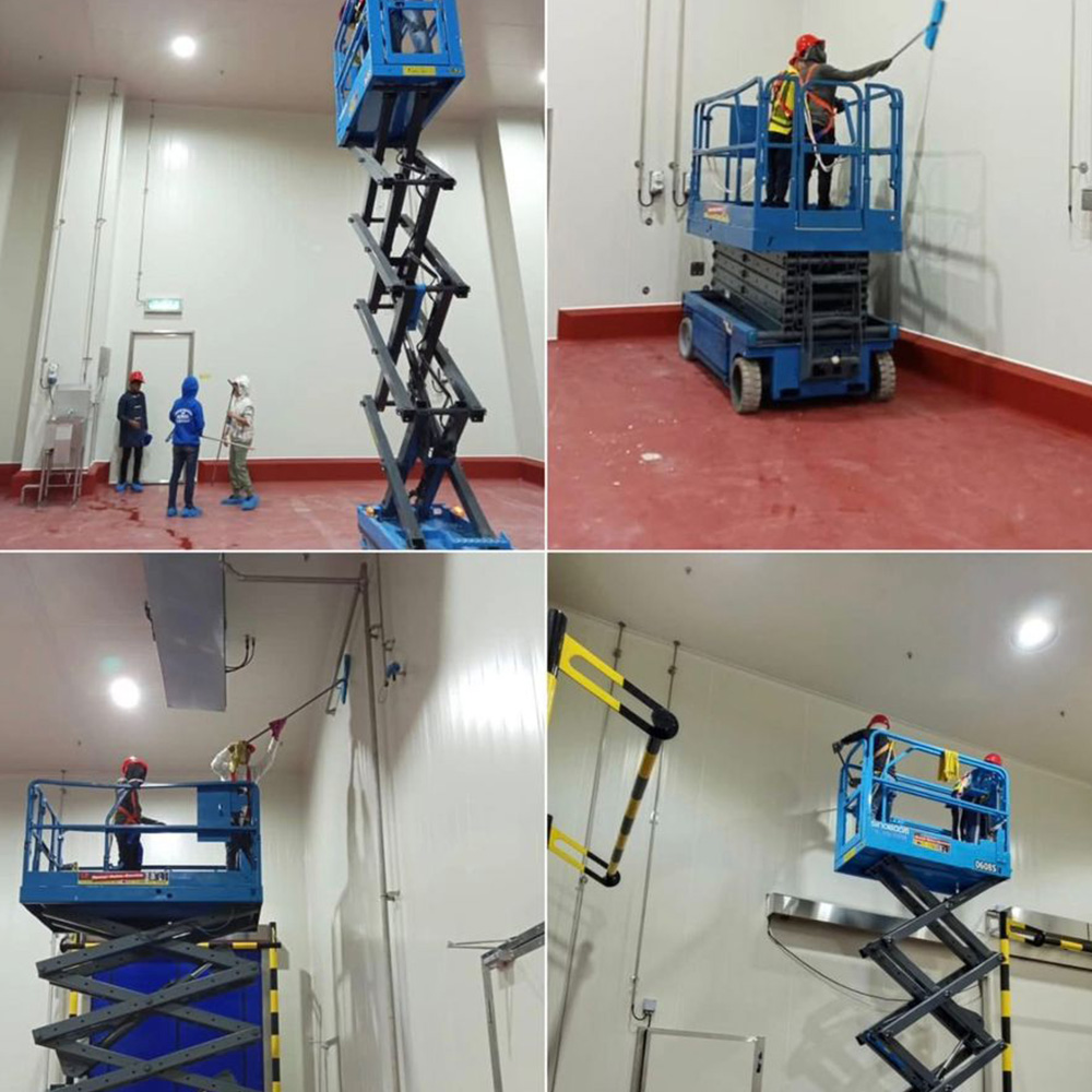 Industrial facility maintained with high cleanliness standards.