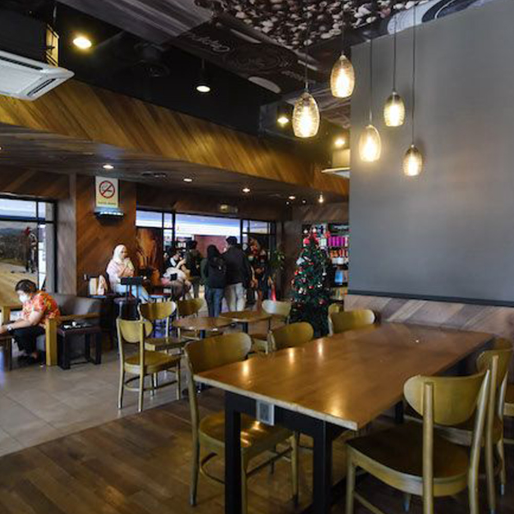 A polished commercial interior ready for customers.