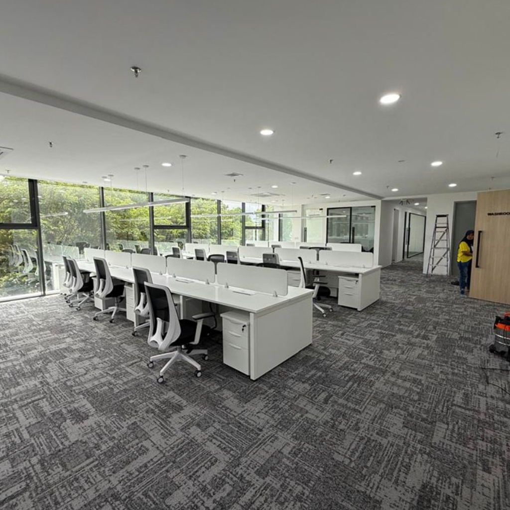 Polished workplace interior for clients and staff.